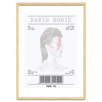 Receipt Art David Bowie