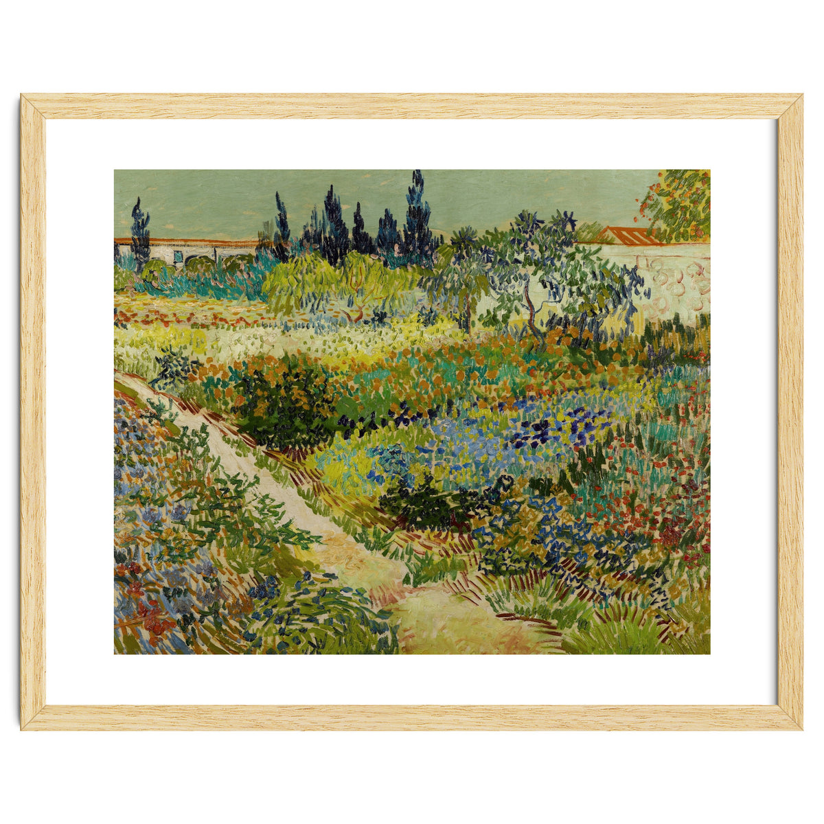 Vincent van Gogh – Garden at Arles | Vibrant Post-Impressionist Wall Art