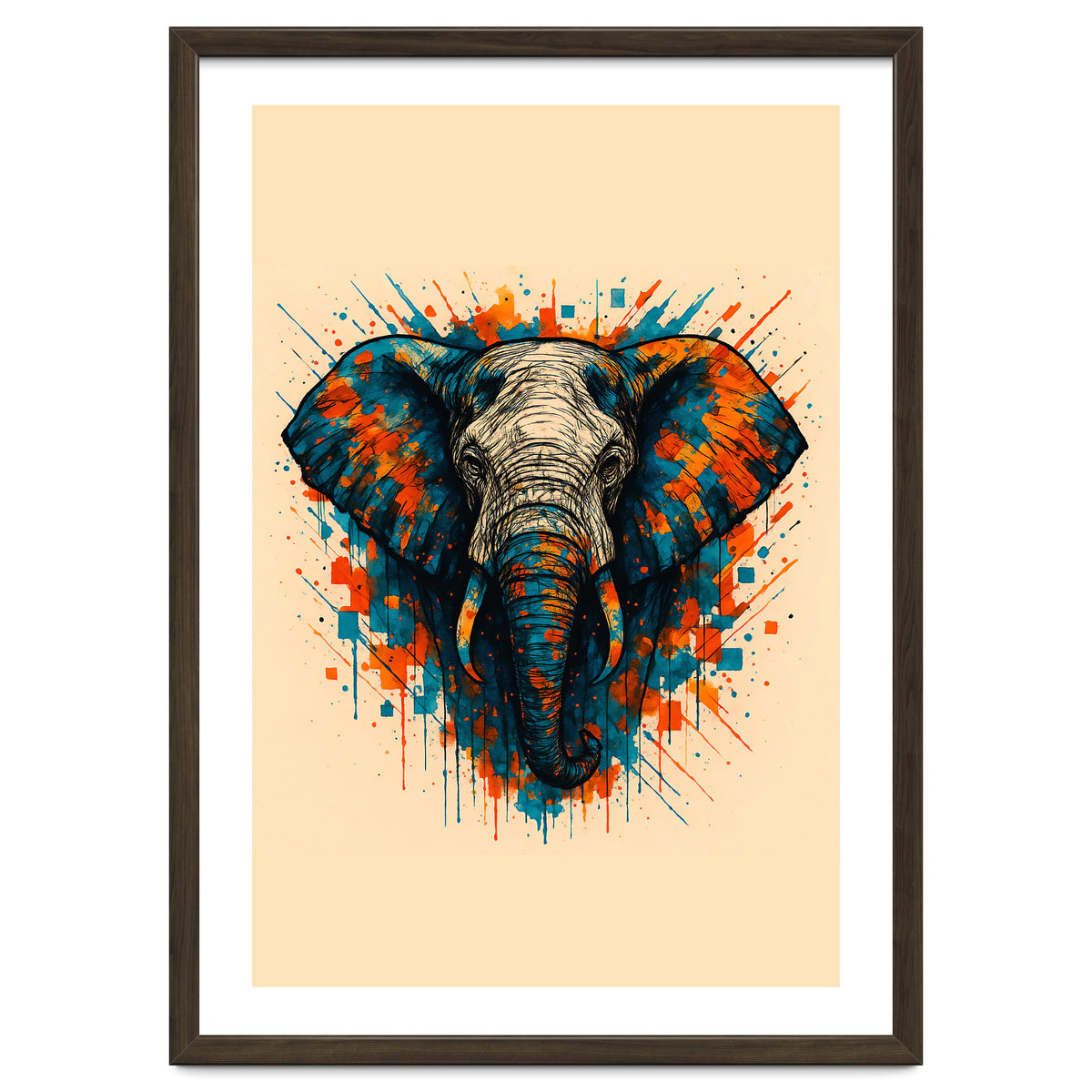 Elephant Animal Watercolor