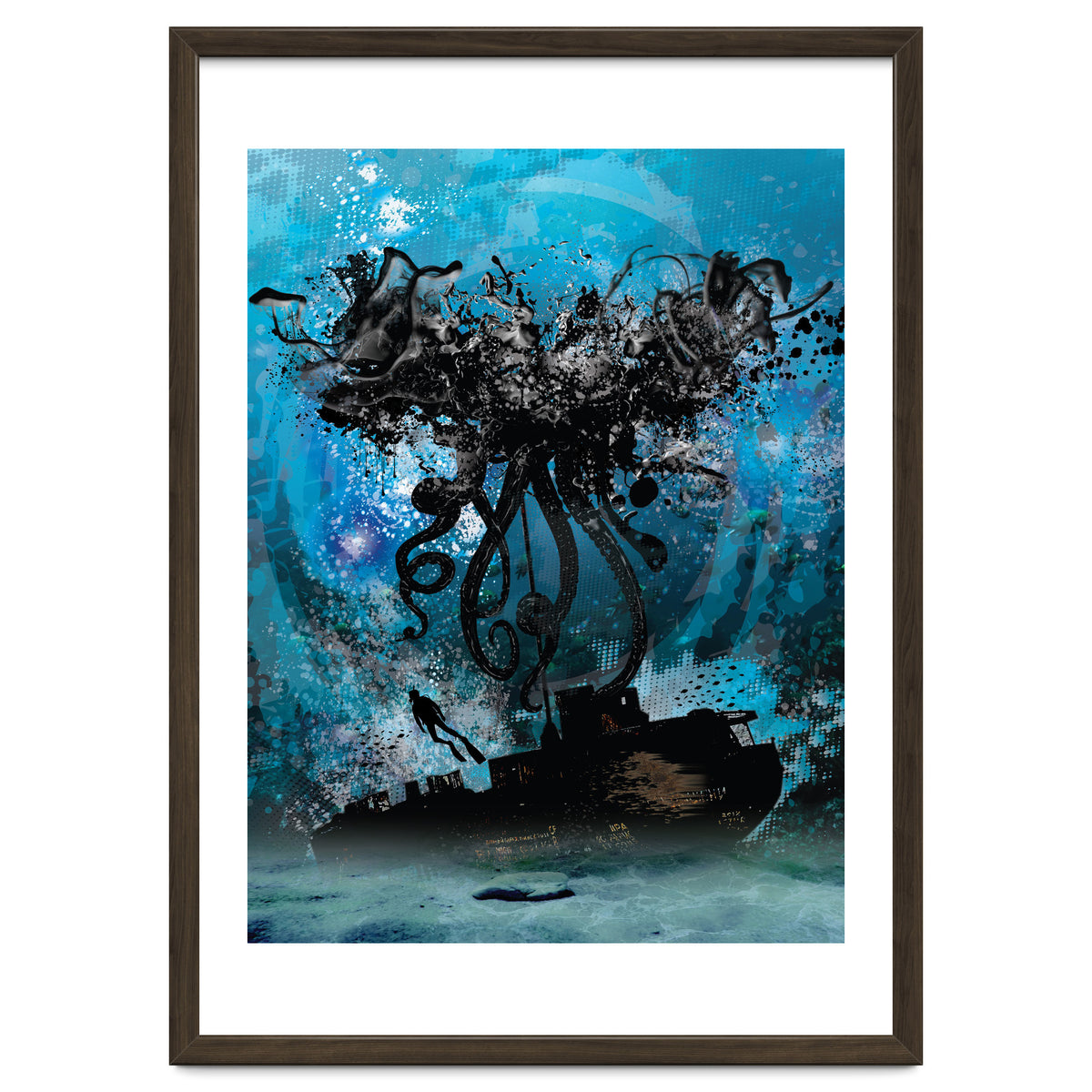 Ink Octopus Shipwreck