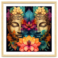 Twin Lotus Buddha Portrait