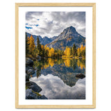 Golden Autumn Reflection: Majestic Mountain Wilderness Landscape thumbnail