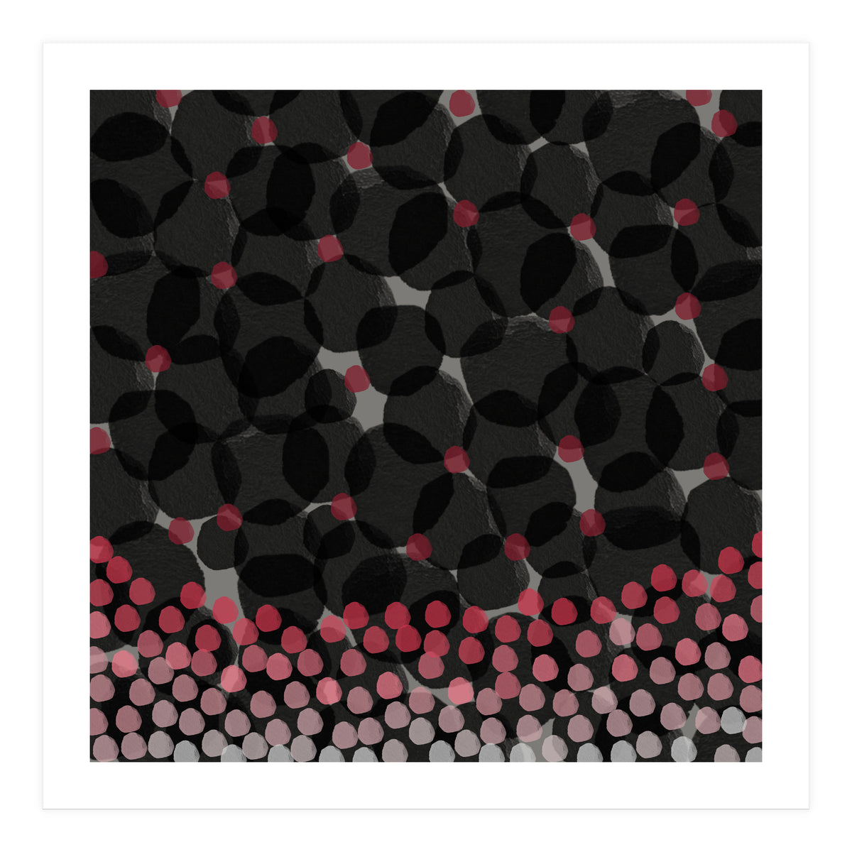 Dark Watercolor Florals (Print Only)