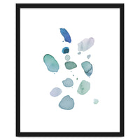 Watercolor Aqua Abstract Spots I