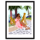 Spirit Animal, Cheetah, Leopard, Tiger Wildlife, Tropical Jungle Wild Cat Animals, Bohemian Woman Travel Garden Nature thumbnail