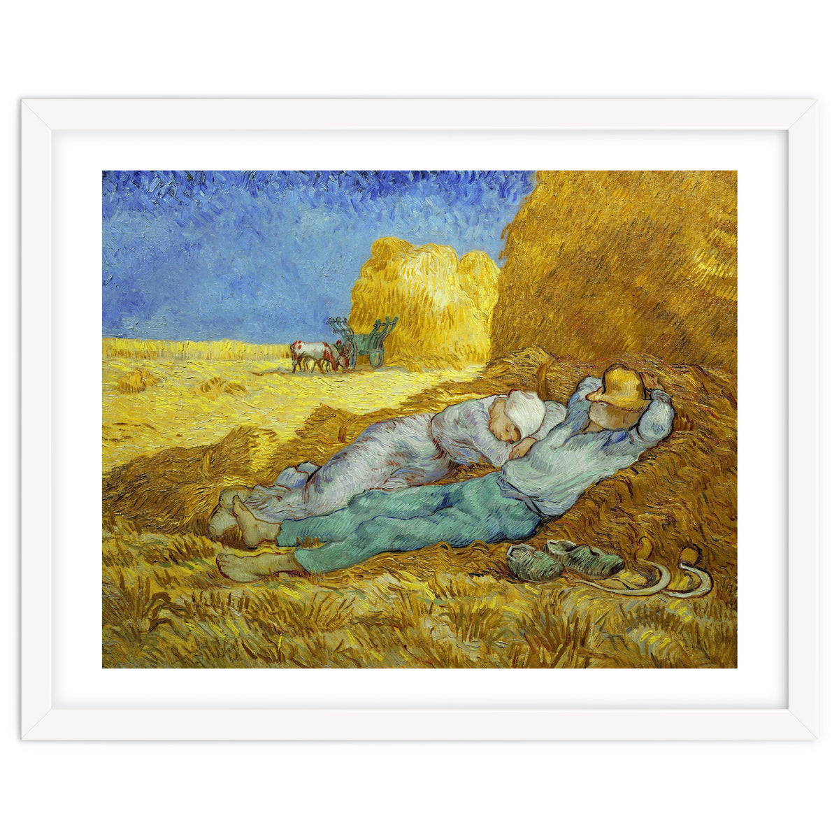Vincent Van Gogh / 'The Siesta (after Millet)', 1889-1890, Oil on canvas, 73 x 91 cm.