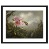 Martin Johnson Heade (Lumberville, 1819-St. Augustine, 1904). Orchid and Hummingbird near a Water... thumbnail