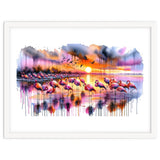 Flamingo Sunset On The Coast thumbnail