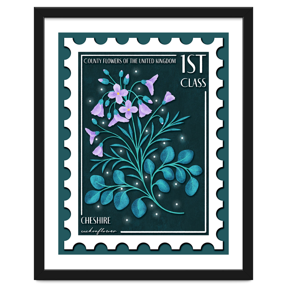 The Cheshire Cuckooflower Postage Stamp