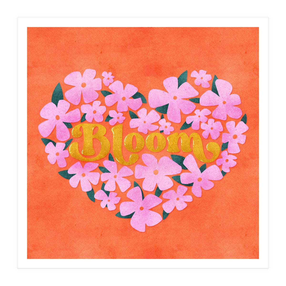Bloom Floral Heart (Print Only)