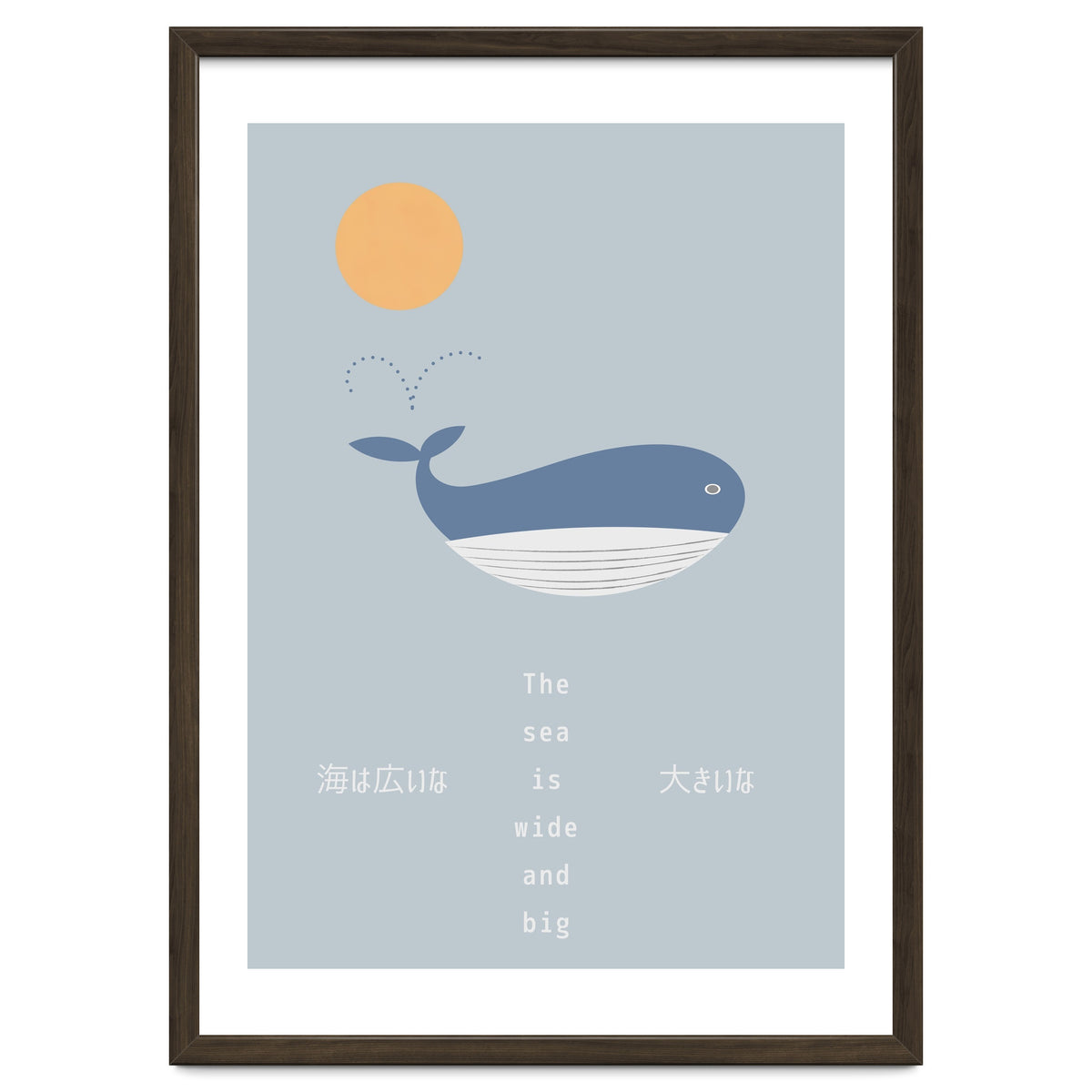 The whale in theocean