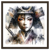 Ink Veil Asian Warrior Woman Portrait thumbnail