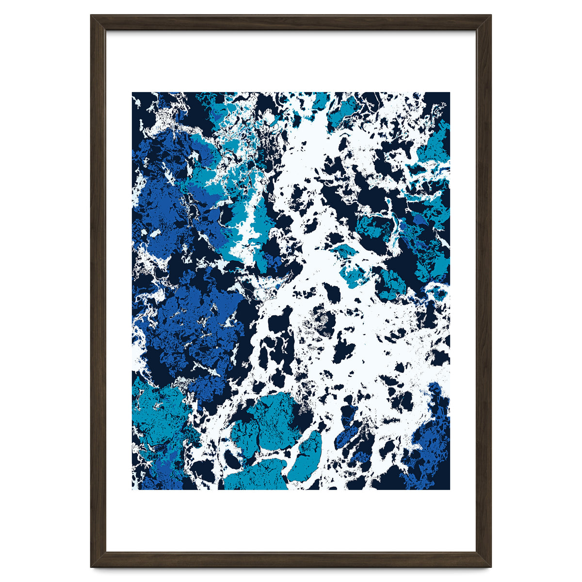 Liquid Patience, Abstract Ocean Sea Water Waves, Eclectic Scandinavian Texture Foam Neutral Nordic