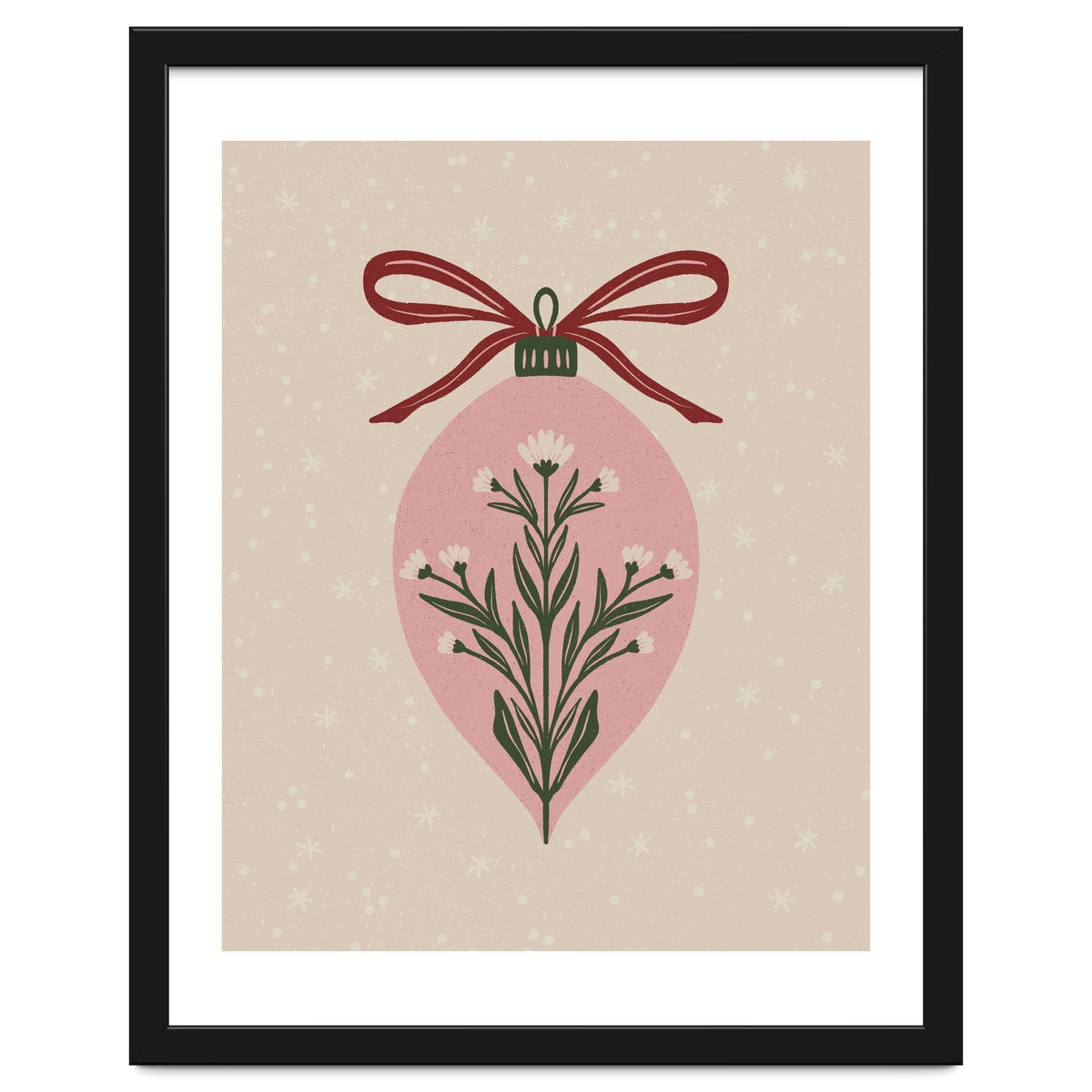 Christmas Floral Globe