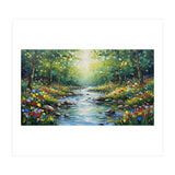 Sunlit Forest Stream (Print Only) thumbnail