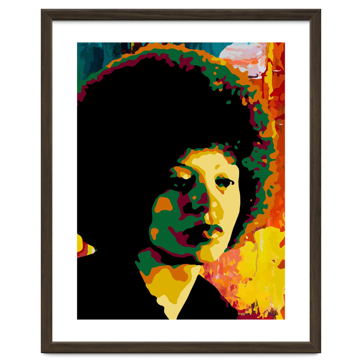 Angela Davis Colorful abstract Art 2