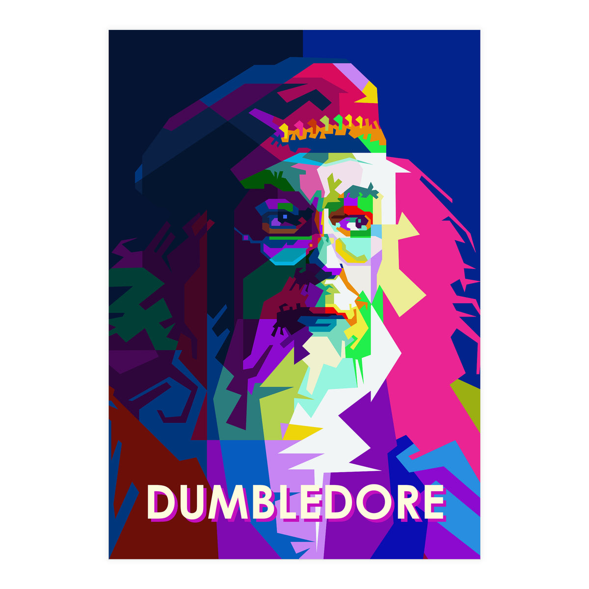 Albus Dumbledore In Pop Art WPAP (Print Only)