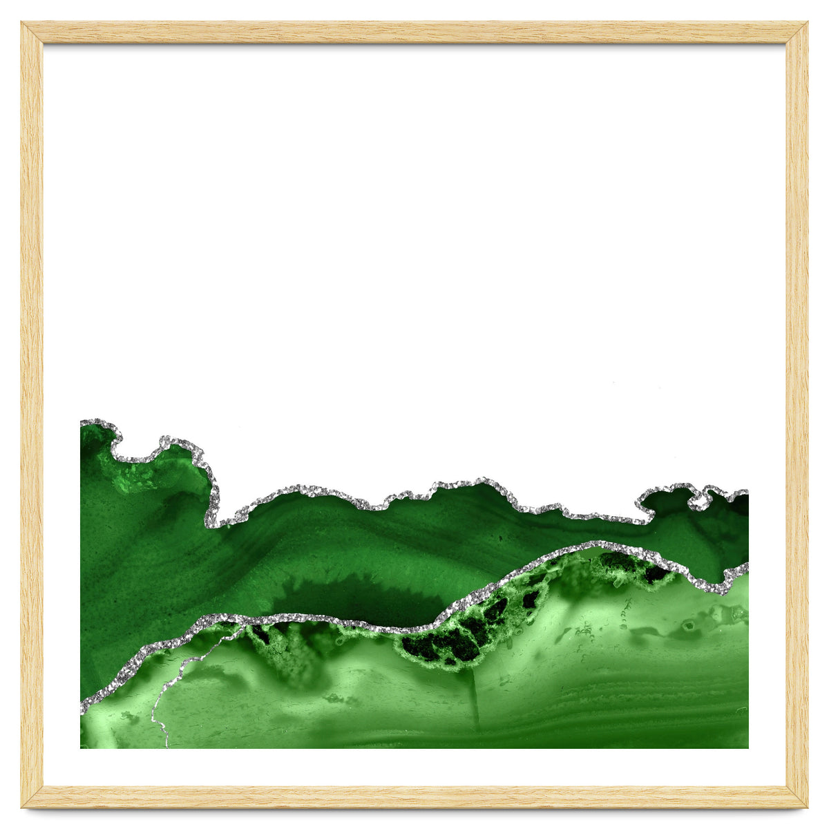 Green & Silver Agate Texture 12