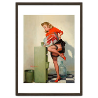 Pinup Sexy Water Cooler Girl