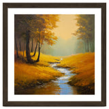 Golden Autumn Forest Path with Winding Creek thumbnail