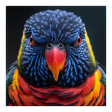 Close Up Of A Colorful Rainbow Lorikeet Bird (Print Only) thumbnail