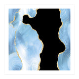 Blue & Gold Glitter Agate Texture 01  (Print Only) thumbnail