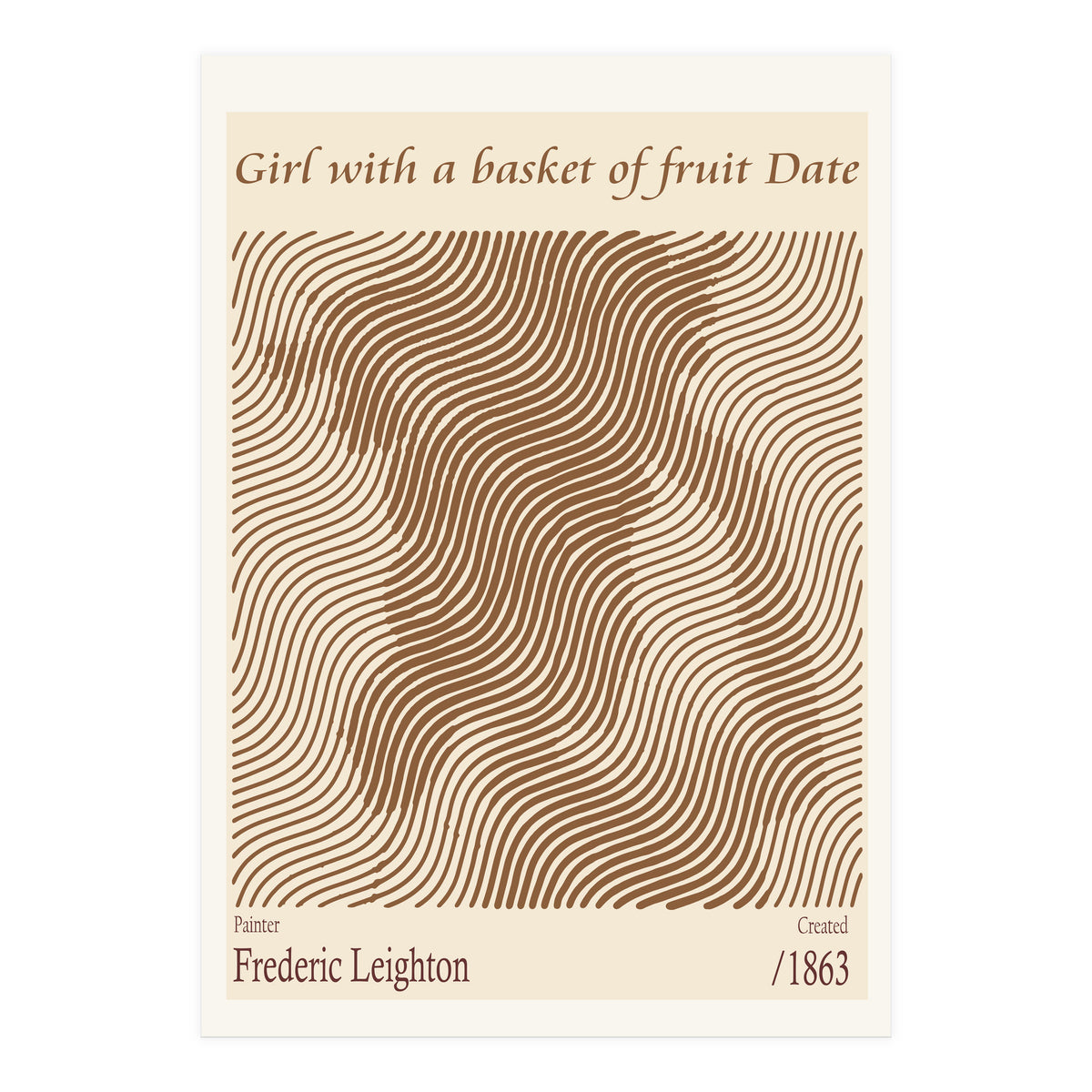 Girl With A Basket Of Fruit Date – Frederic Leighton (1863) (Print Only)