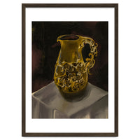 Golden Jug oil painted