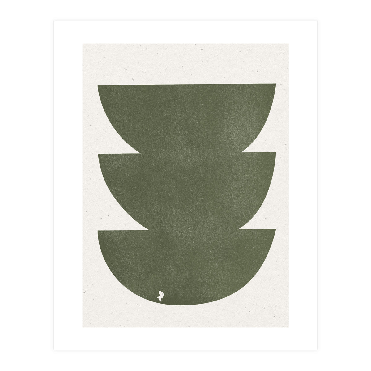 GREEN WATERCOLOR SHAPES NO.3 (Print Only)