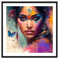 Butterfly Aura Hindu Portrait