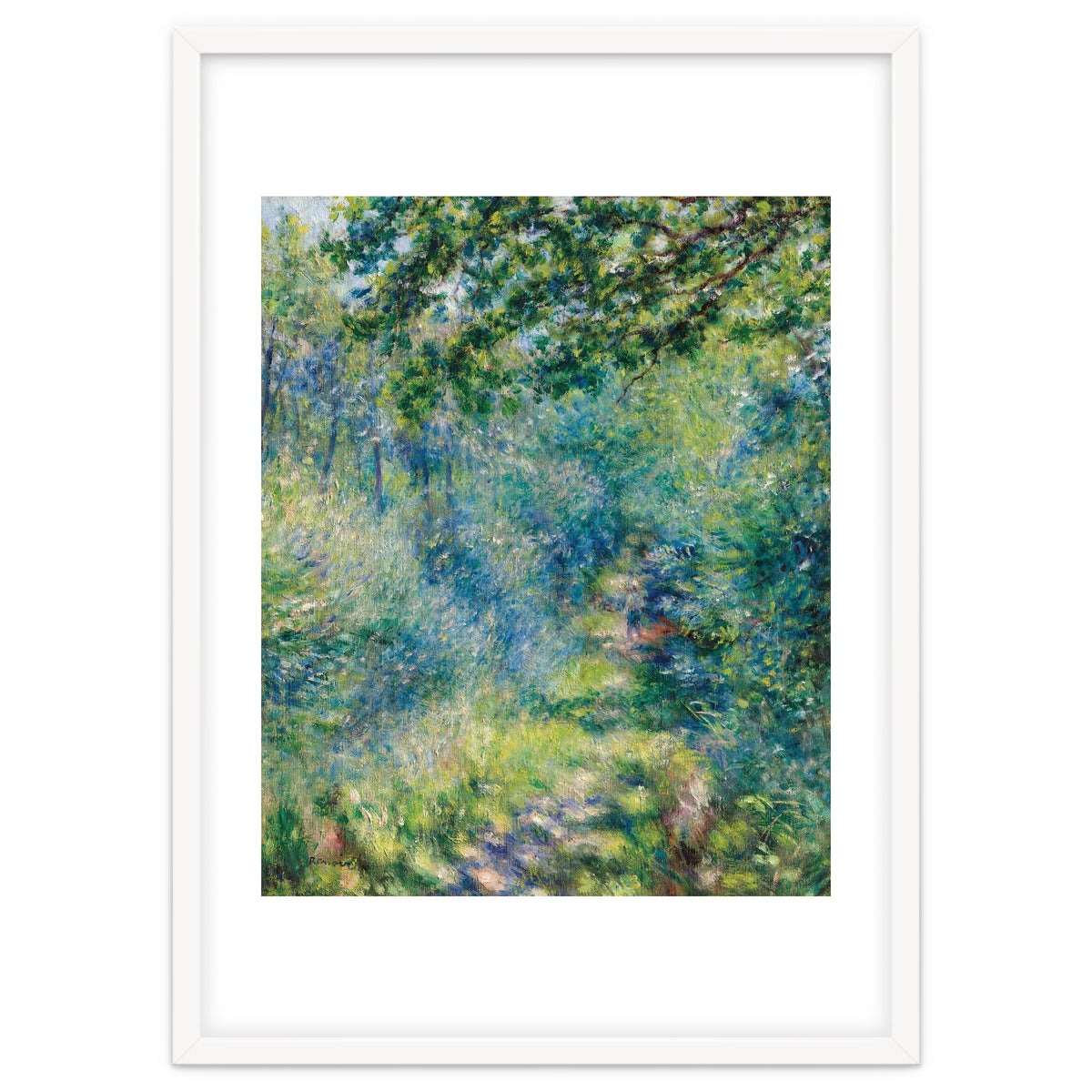 Renoir Path in the Forest Impressionist Landscape