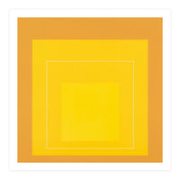 JOSEF ALBERS - HOMAGE TO THE SQUARE ORANGE YELLOW  (Print Only)