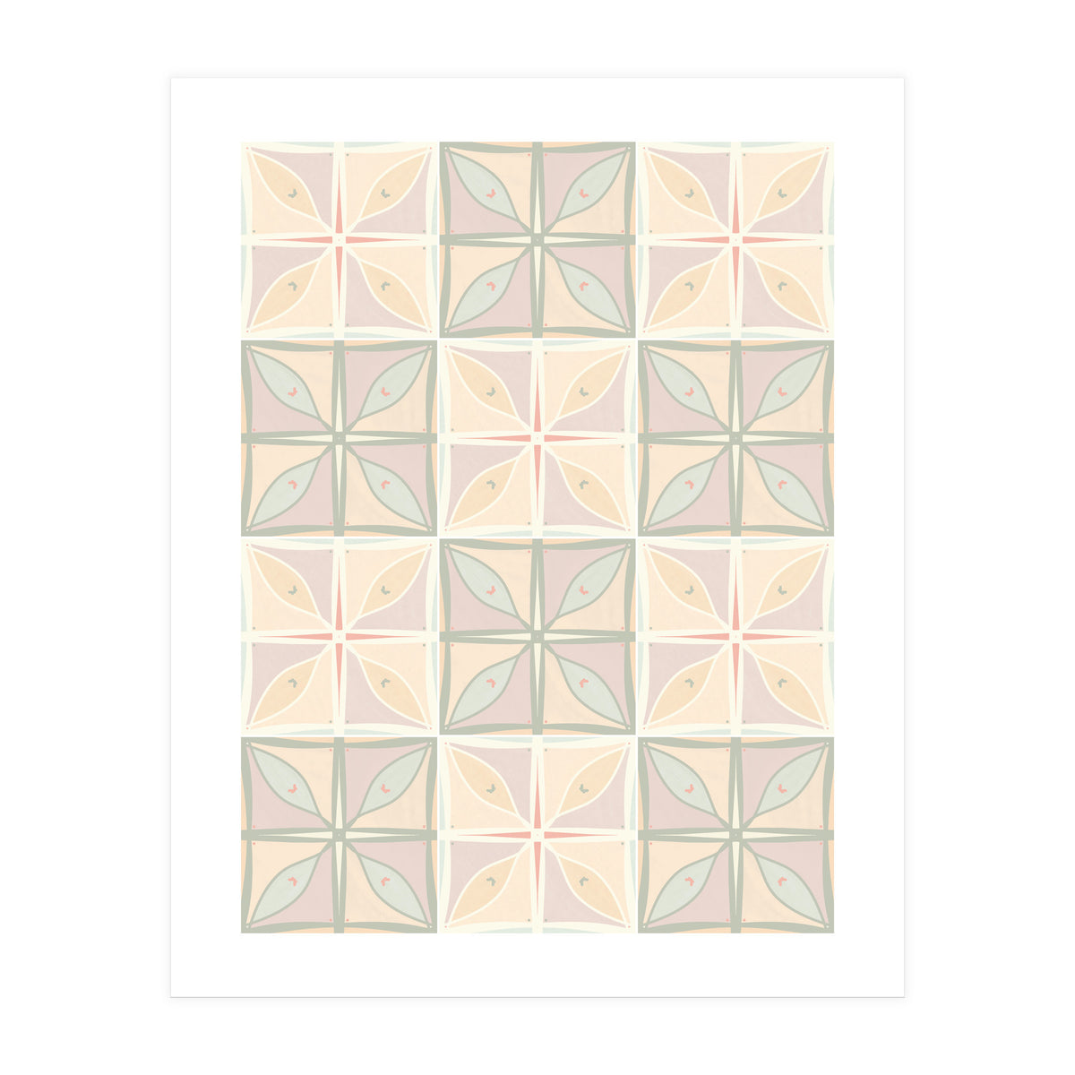 Old Style Pastels Kitchen Tiles (Print Only)