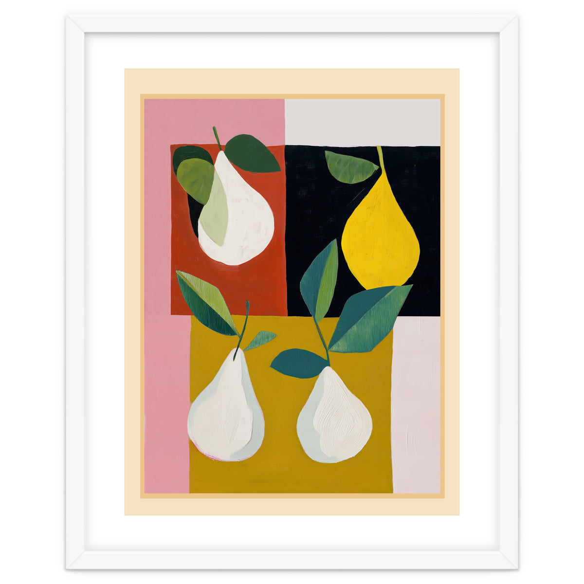 Modern Pears Still Life II