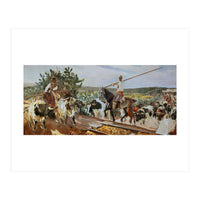 'Andalusia, The Round Up', 1914, Oil on canvas, 358 x 766,5 cm. (Print Only)
