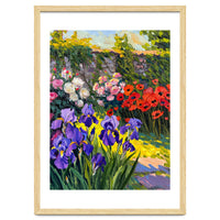 Sun-Drenched Secret Garden Oil Painting