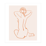Femina, Abstract Minimal Woman Line Art Sketch, Drawing Feminine Empower Express (Print Only) thumbnail