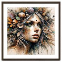 Harvest Crown Druid Woman Portrait