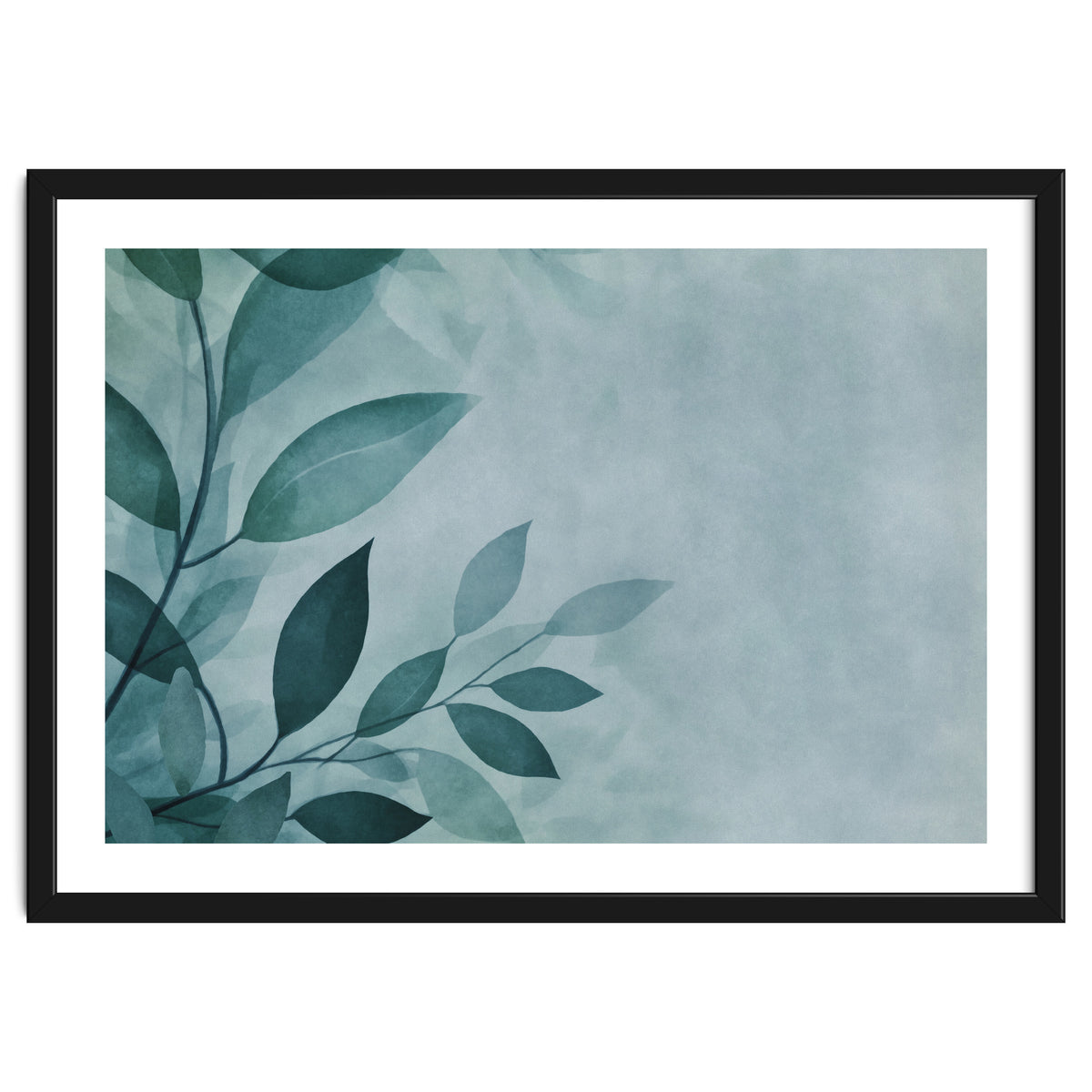 Gentle Leaf Whispers Teal