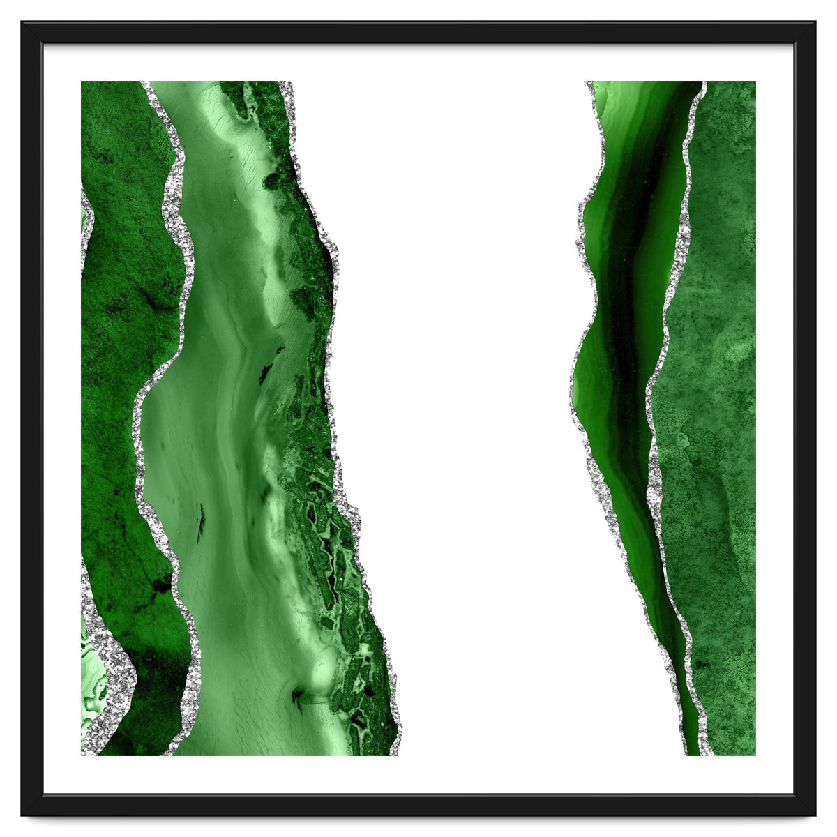 Green & Silver Agate Texture 14