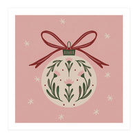 Christmas Flower Globe (Print Only)