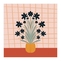 Floral Vase Orange (Print Only)