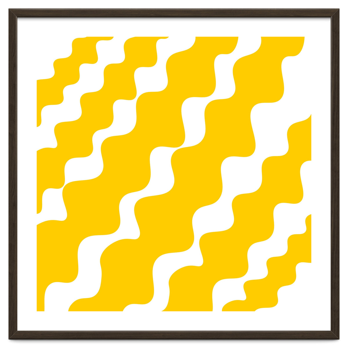 Yellow Wavy Pattern