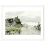A natural hot spring landscape where steam rises - Iceland thumbnail