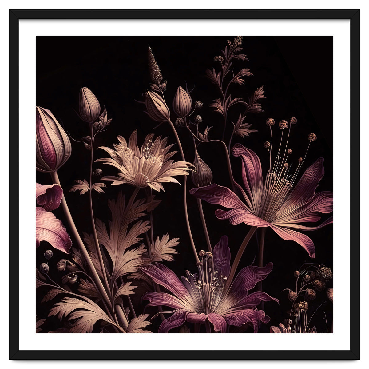 VINTAGE COLOURFUL BOTANICAL-10A-1