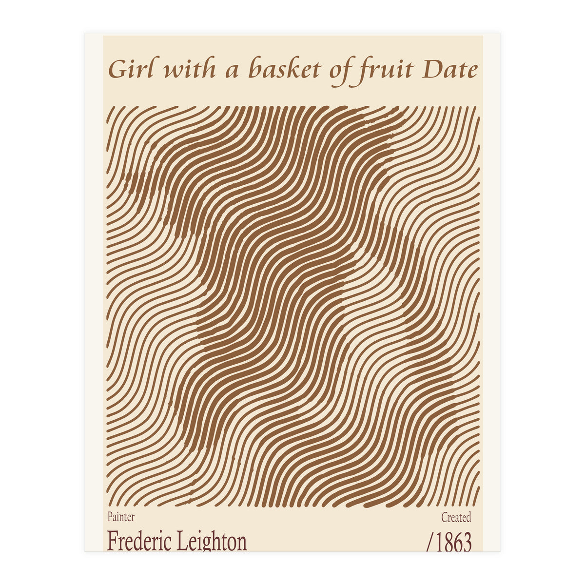 Girl With A Basket Of Fruit Date – Frederic Leighton (1863) (Print Only)