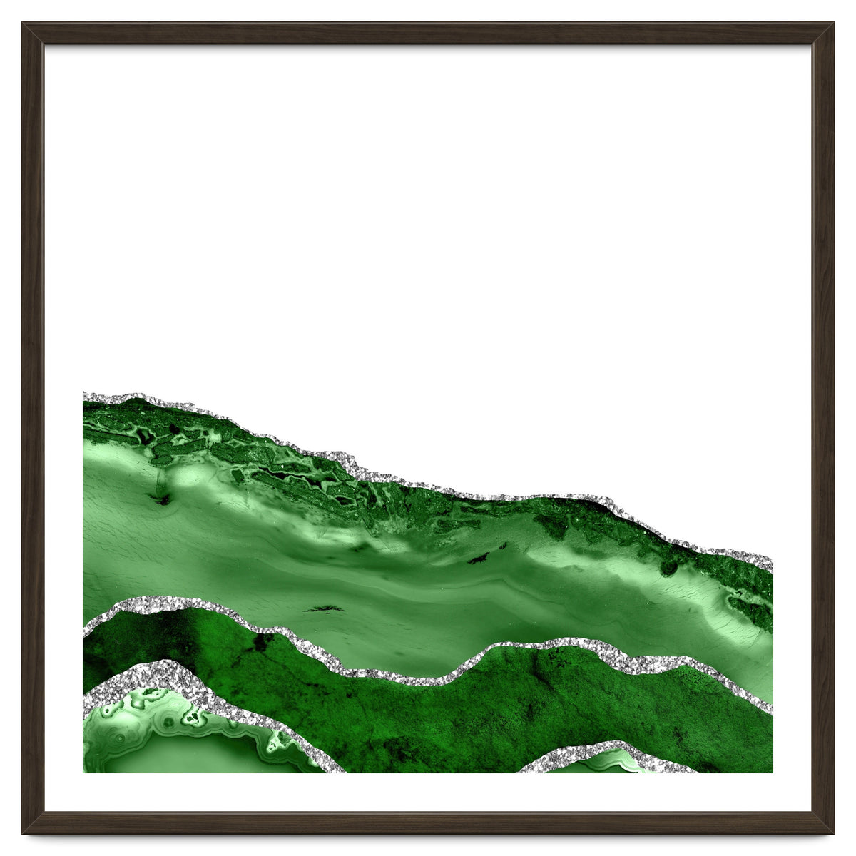 Green & Silver Agate Texture 06
