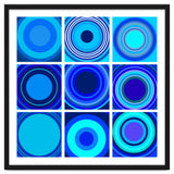 Circles & Rectangles Alt Blue 3 X 3: 3 thumbnail