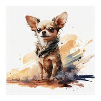 Watercolor Chihuahua Dog (Print Only)