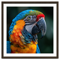 Close Up Of A Colorful Macaw Parrot